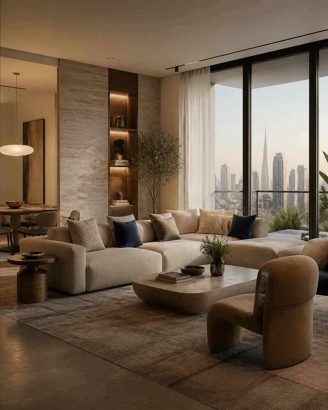 مشروع تصميم داخلي عصري من رفيق